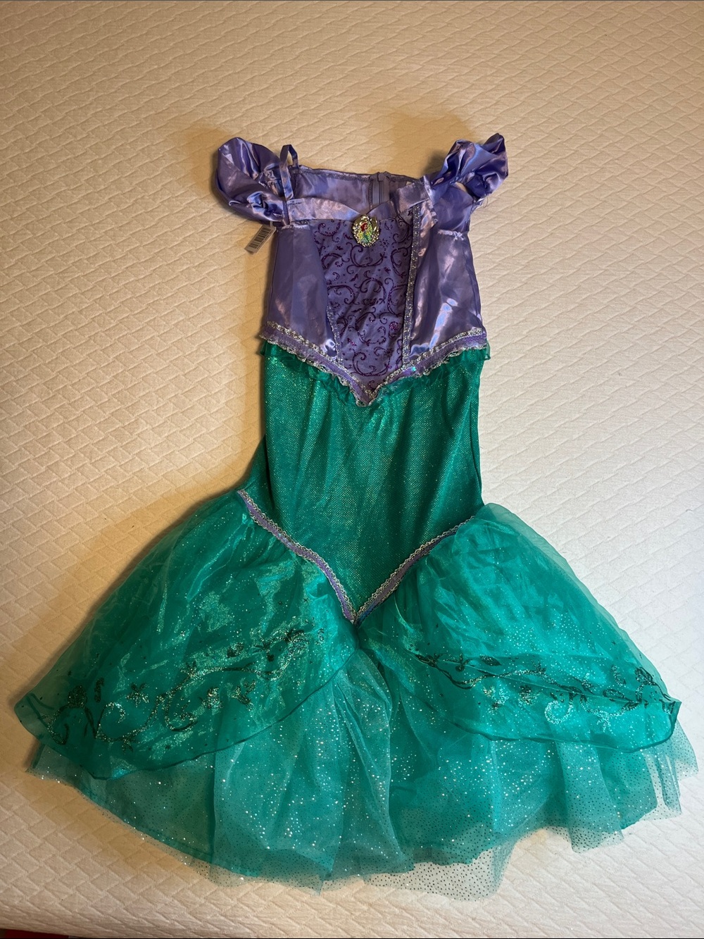 Disney Princess NWT Little Mermaid Ariel Purple and Teal Mermaid Costume, S 4-6X